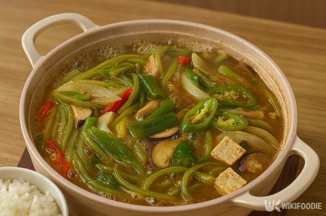 고구마순 된장찌개 자료 사진. / 위키푸디