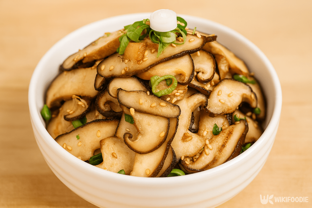 표고버섯볶음 자료 사진. / 위키푸디