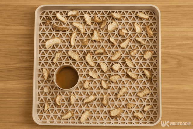 표고버섯 건조하는 자료 사진. / 위키푸디