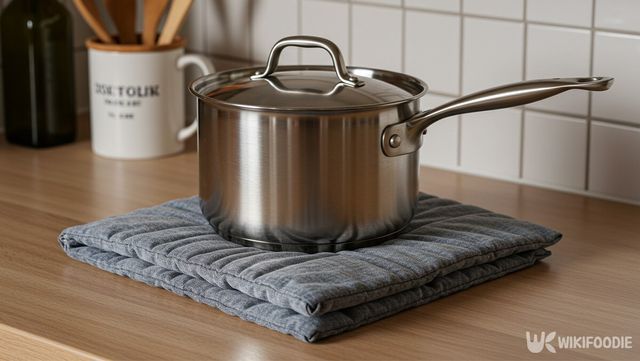 헌옷으로 받침대를 만든 자료 사진. / 위키푸디