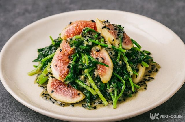 무화과 참나물무침 사진. / 위키푸디