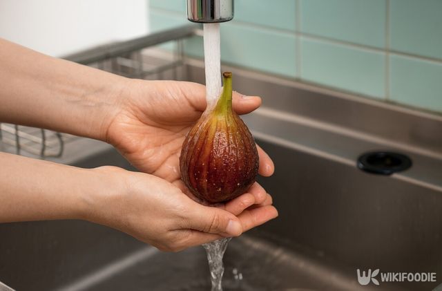 무화과 세척하는 사진. / 위키푸디
