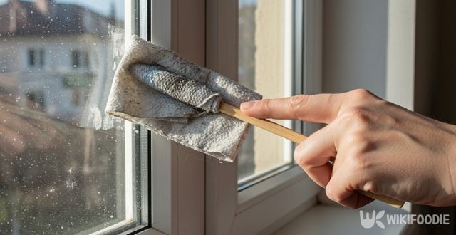 창틀 청소하는 자료 사진. / 위키푸디