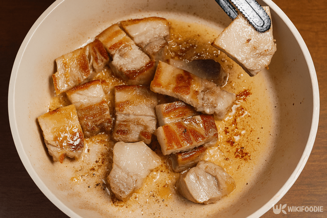 삼겹살 굽는 자료 사진. / 위키푸디