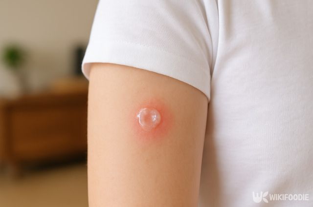 모기 물린 곳에 연고를 바른 사진. / 위키푸디