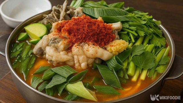 맛조개 찌개 자료 사진. / 위키푸디