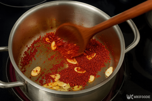 순두부찌개 만드는 과정 자료 사진. / 위키푸디