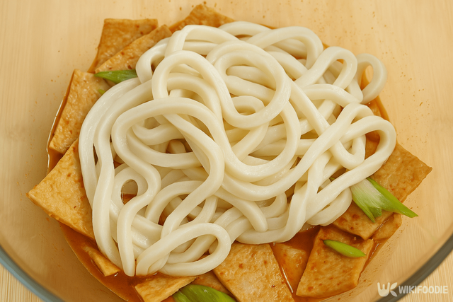 우동볶이 만드는 자료 사진. / 위키푸디