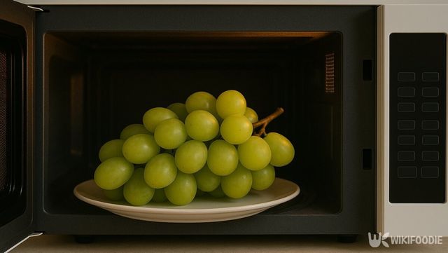 전자레인지에 넣은 포도 사진. / 위키푸디