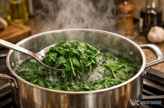 조리 방식에 따라 시금치의 성분 유지 정도가 달라진다. / 위키푸디