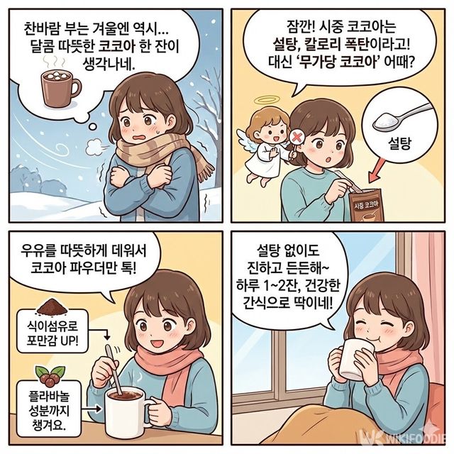 4컷 만화. / 위키푸디