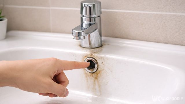 세면대 위쪽 오버홀은 냄새 원인이 쌓이기 쉬운 구조다. / 위키푸디