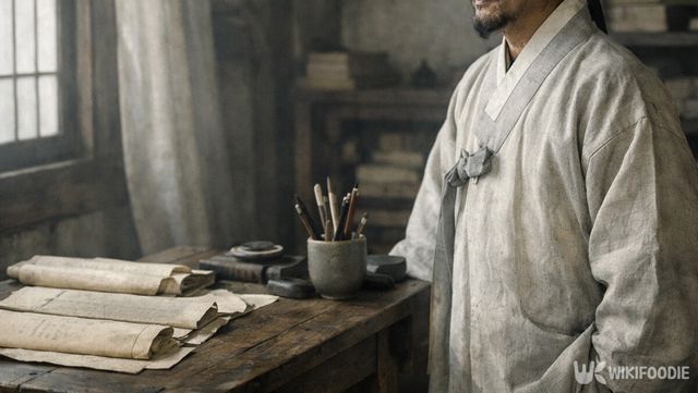 조선 중기 문관의 집무 공간을 재현한 장면이다. / 위키푸디