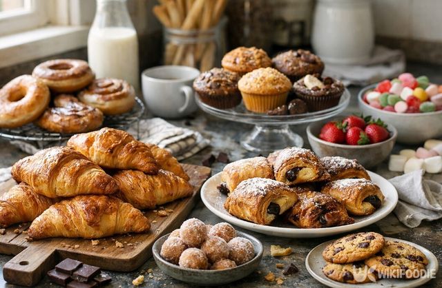빈속에 단 음식만 먹으면 속이 더부룩해질 수 있다. / 위키푸디