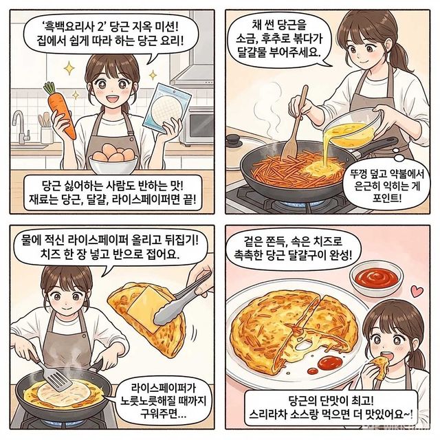 4컷 만화. / 위키푸디