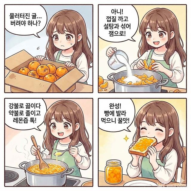 4컷 만화. / 위키푸디