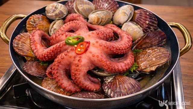 해물 칼국수 자료 사진. / 위키푸디