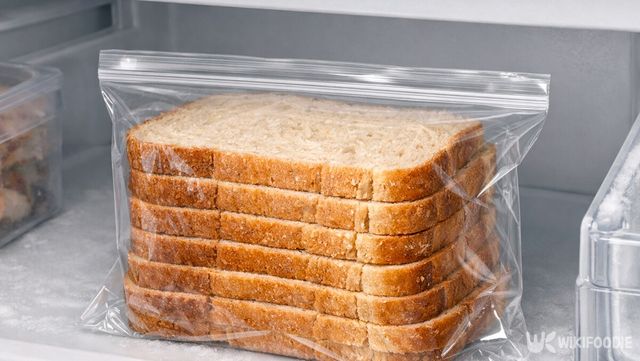 먹기 좋게 썰어 밀봉 후 냉동 보관한 빵이다. / 위키푸디