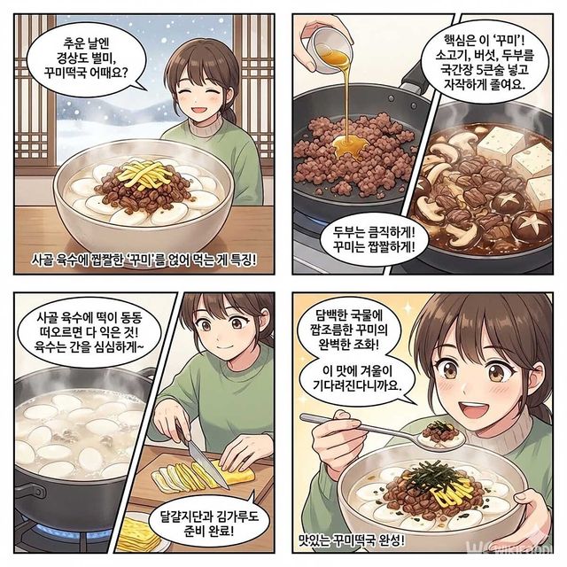 4컷 만화. / 위키푸디