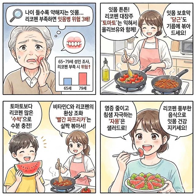 4컷 만화. / 위키푸디