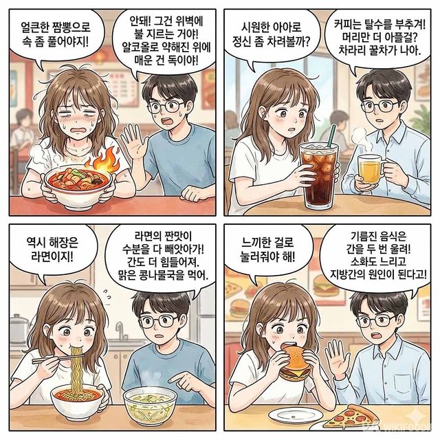 4컷 만화. / 위키푸디