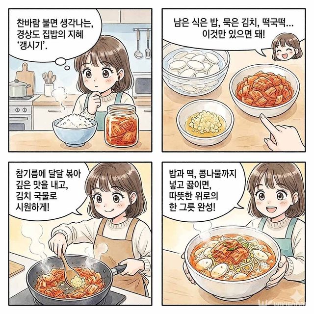 4컷 만화. / 위키푸디