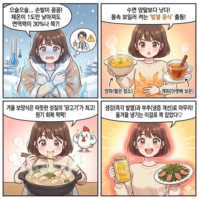 4컷 만화. / 위키푸디