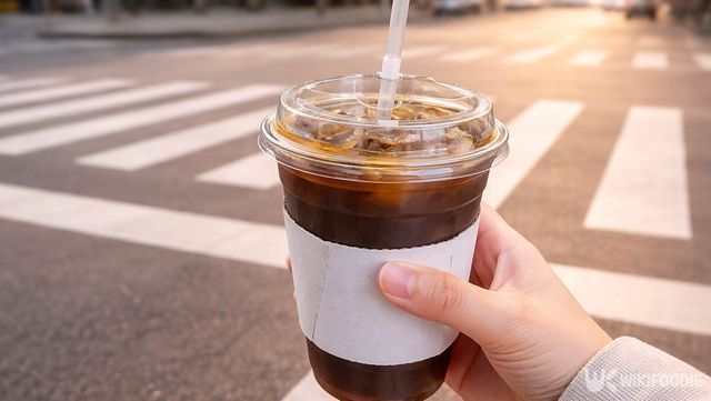 출근길에 커피를 들고 있는 모습이다. / 위키푸디