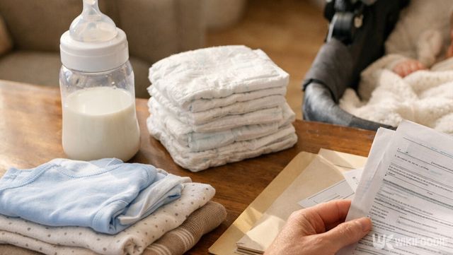 육아 관련 서류를 정리하는 가정의 모습이다. / 위키푸디