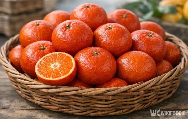 붉은빛이 도는 껍질이 특징인 레드향이다. / 위키푸디