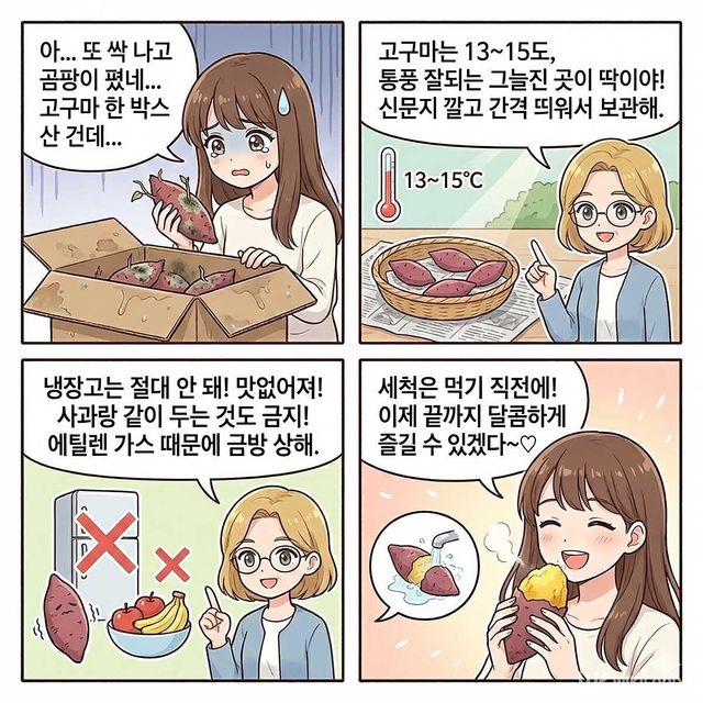 4컷 만화. / 위키푸디