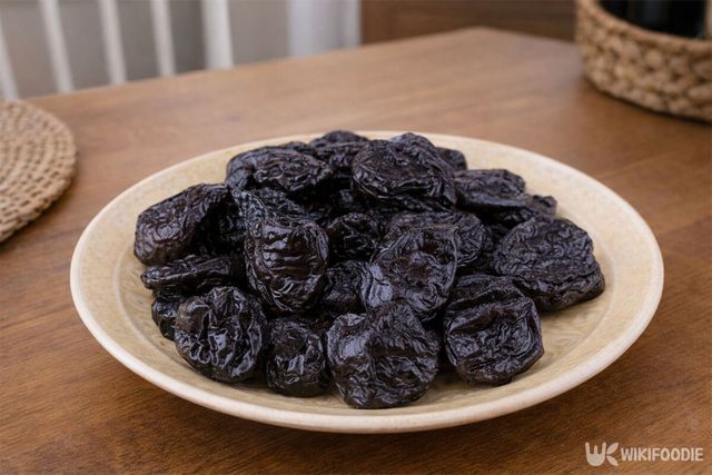 프룬이 접시에 담겨 있다. / 위키푸디