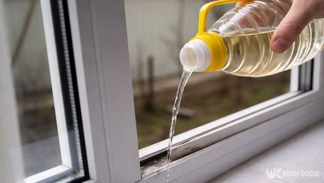 창틀에 식초를 붓고 있다. / 위키푸디