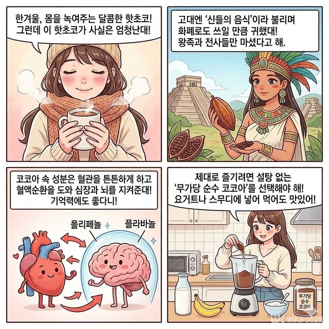 4컷 만화. / 위키푸디