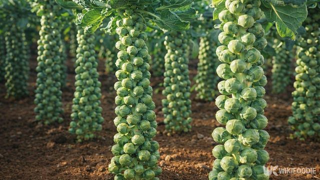 방울양배추가 열려있는 모습이다. / 위키푸디