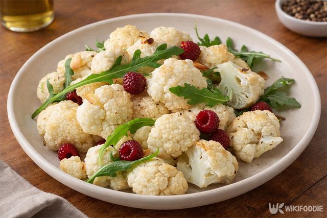 콜리플라워가 접시에 담겨 있다. / 위키푸디
