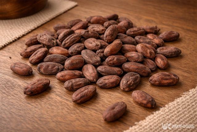 열매 씨앗을 볶아 만들어진 코코아 콩의 모습이다. / 위키푸디&nbsp;