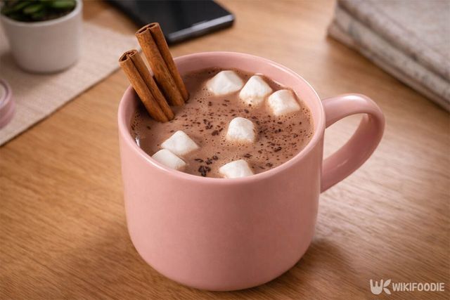 마시멜로우가 들어간 핫초코의 모습이다. / 위키푸디
