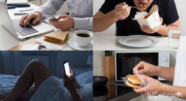 가속노화 습관 4가지 이미지. / 위키푸디