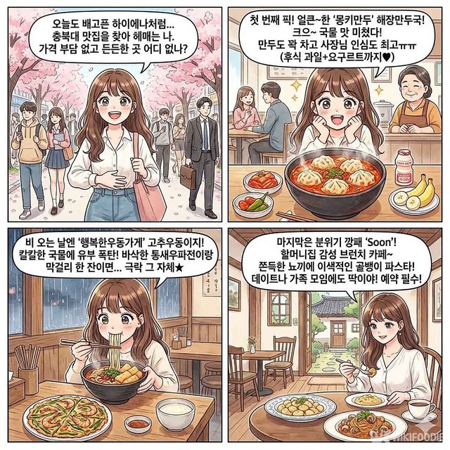 4컷 만화. / 위키푸디