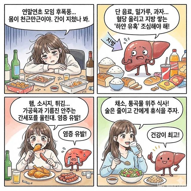4컷 만화. / 위키푸디