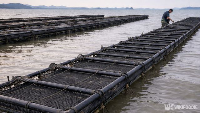 개체굴 양식장의 모습이다. / 위키푸디