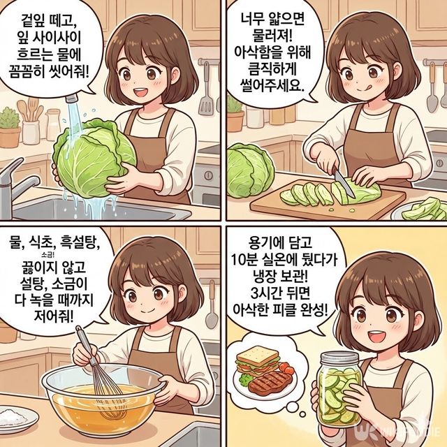 4컷 만화. / 위키푸디