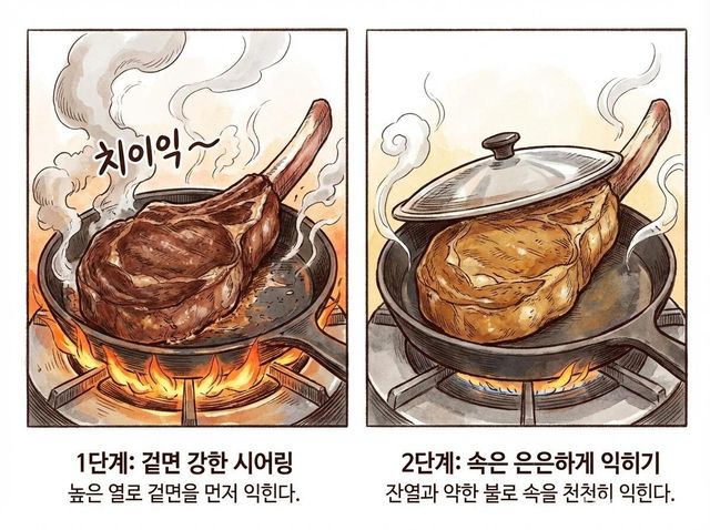 난축맛돈의 '돈마호크' 조리 방법 삽화. / 위키푸디