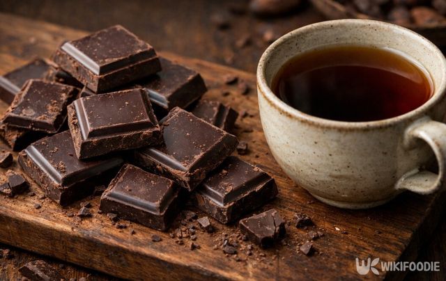 카카오 함량이 높은 다크 초콜릿은 스트레스 호르몬 수치와 연관돼 있다. / 위키푸디