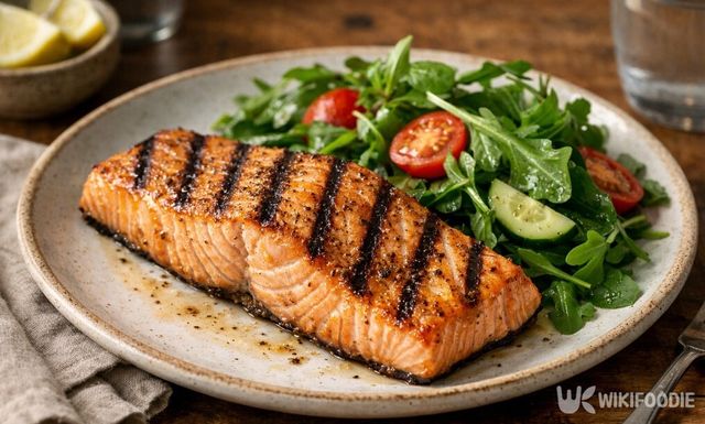 연어에 풍부한 오메가-3 지방산은 세로토닌 분비와 관련이 깊다. / 위키푸디