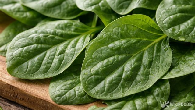 얇고 넓은 잎 구조를 가진 시금치는 표면과 잎맥 사이에 성분이 남기 쉬운 형태다. / 위키푸디