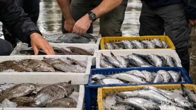 해외 수요 증가로 국내 유통 물량이 줄어든 수산시장 현장이다. / 위키푸디