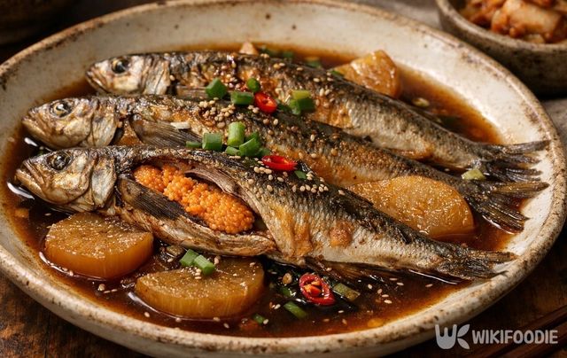 알이 꽉 찬 도루묵 조림이다. / 위키푸디