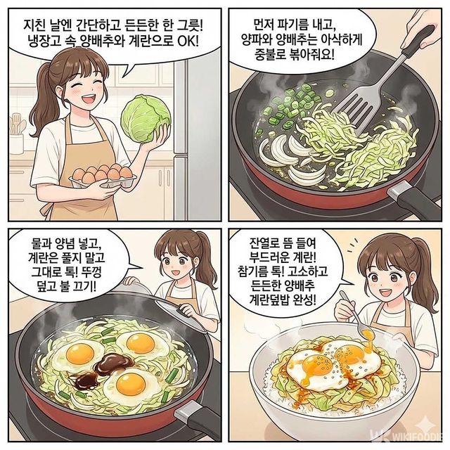 4컷 만화. / 위키푸디